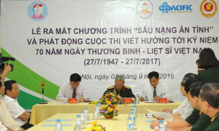 Lễ phát động cuộc thi viết hướng tới Kỷ niệm 70 năm ngày Thương binh – Liệt sỹ Việt Nam.